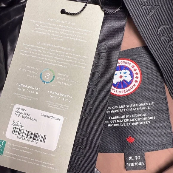 CANADA GOOSE Sephia Marlow Jacket XL Xtra Large Brown Puffer Coat - Picture 11 of 16